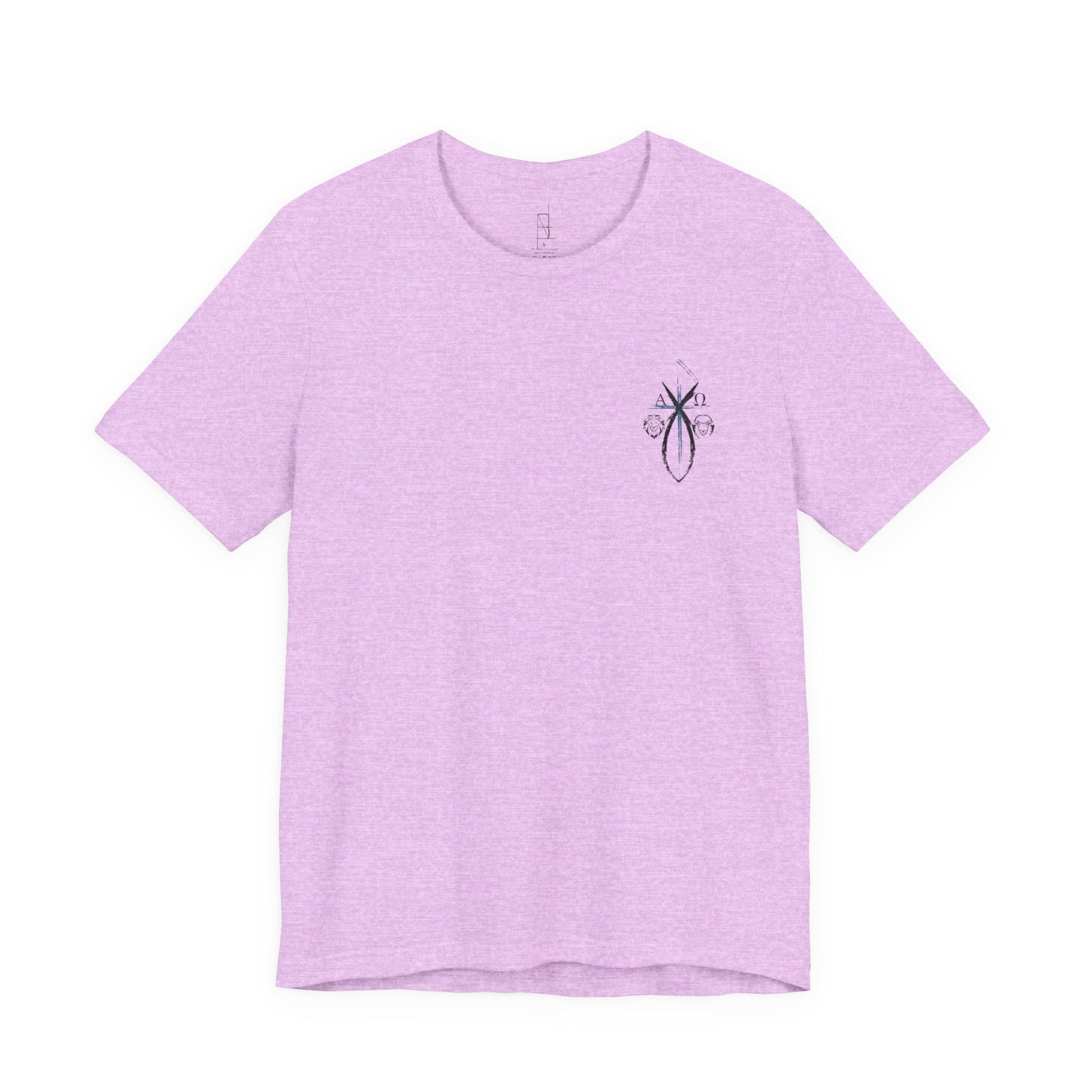 Lion and The lamb, Alpha & Omega, Chi Rho Cross T-Shirt