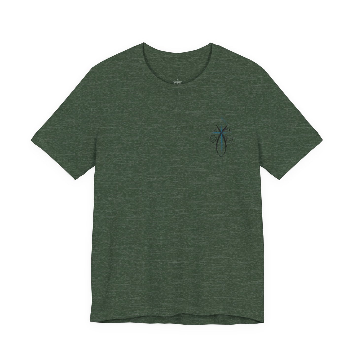 Lion and The lamb, Alpha & Omega, Chi Rho Cross T-Shirt