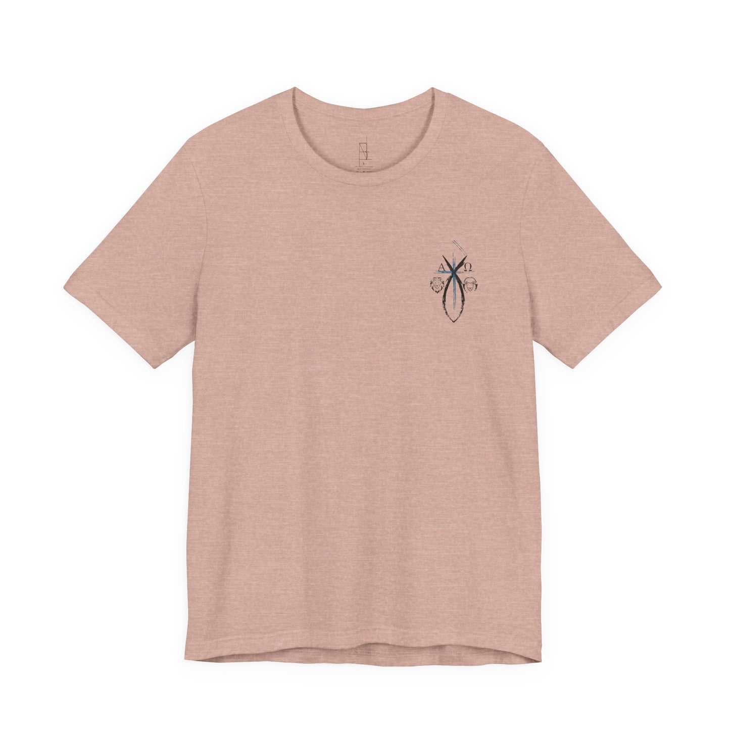Lion and The lamb, Alpha & Omega, Chi Rho Cross T-Shirt