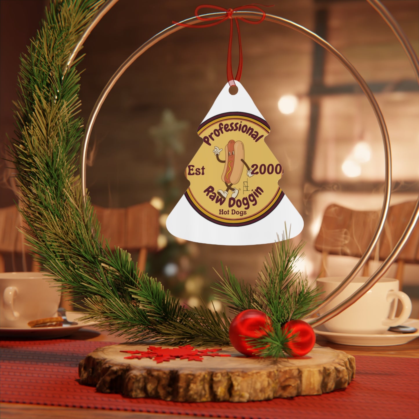 Raw Doggin Jackalope Ornament