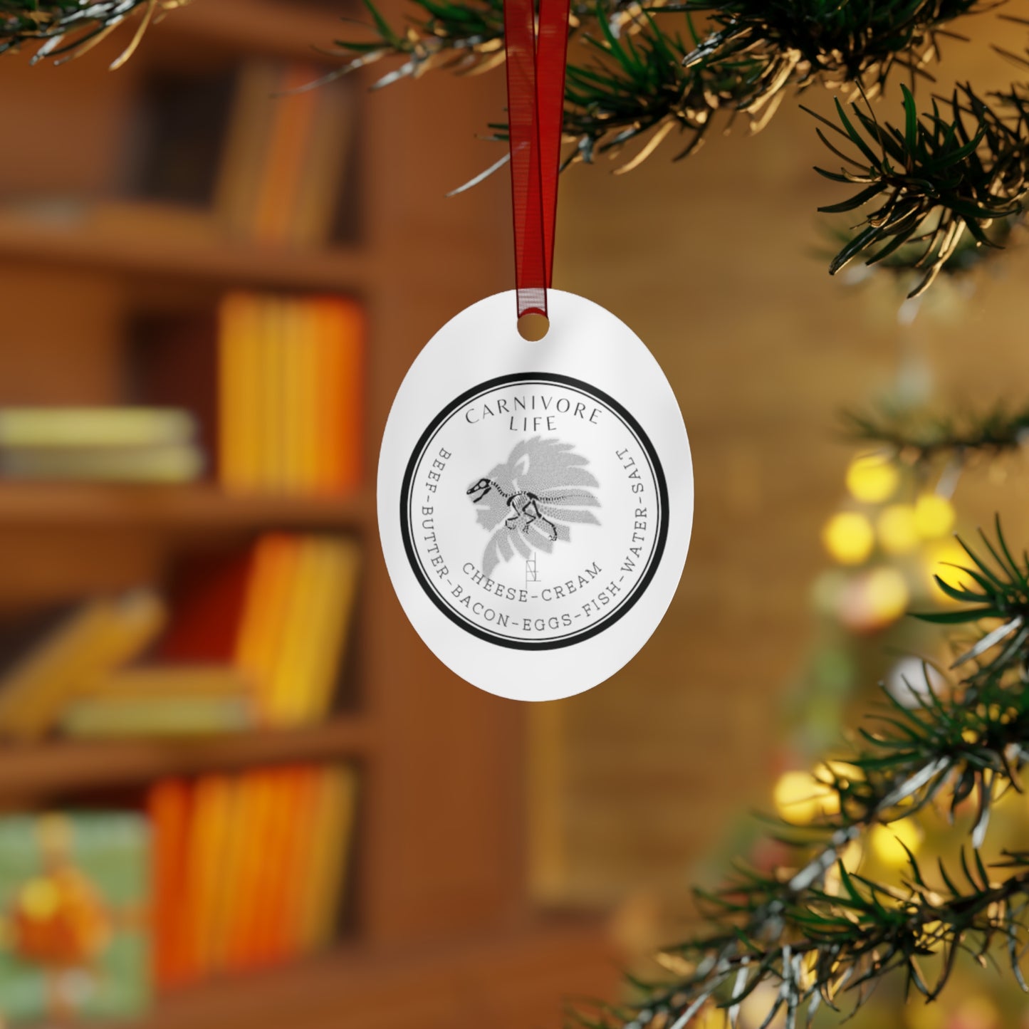 Carnivore Chi Rho Ornament