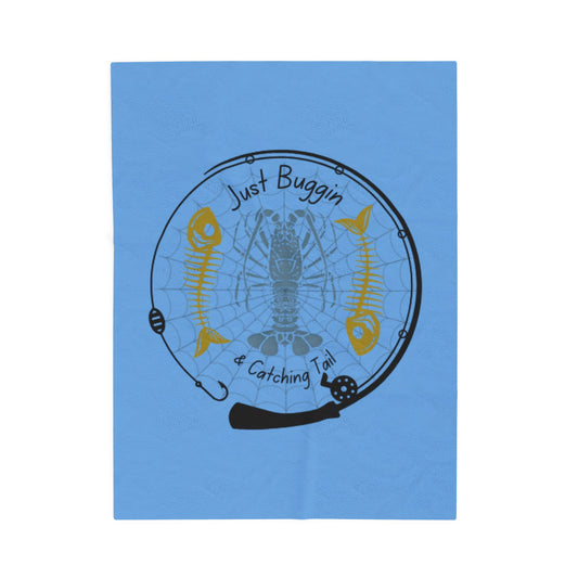 Just Buggin and Catching Tail Throw Blanket