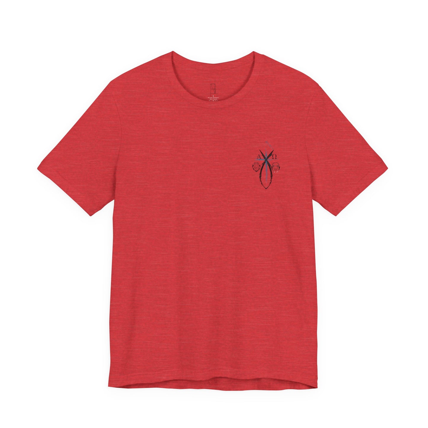 Lion and The lamb, Alpha & Omega, Chi Rho Cross T-Shirt