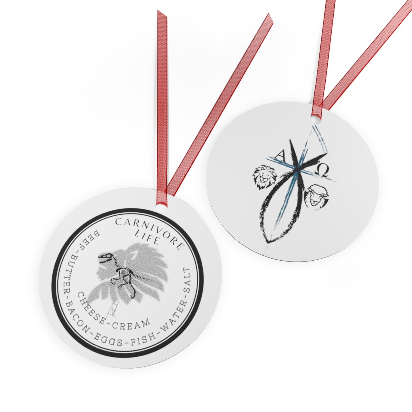Carnivore Chi Rho Ornament