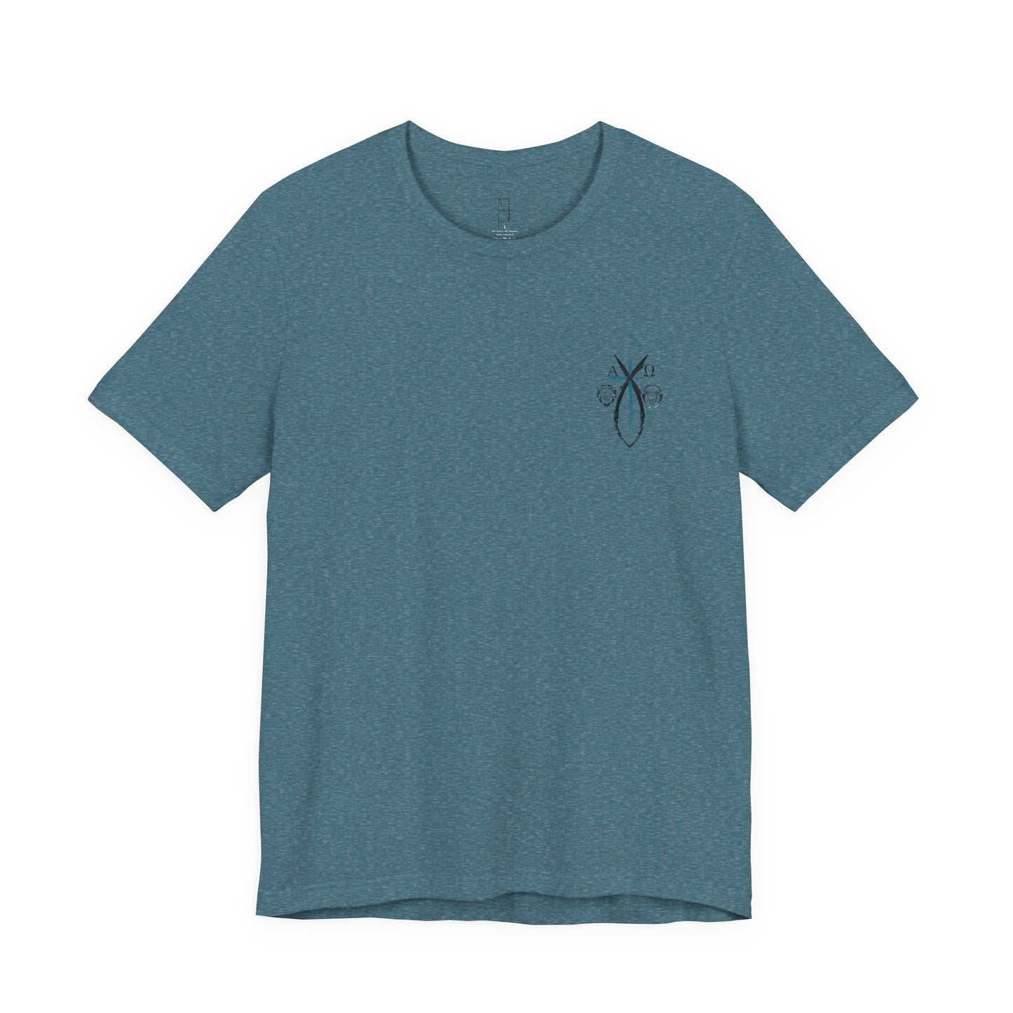 Lion and The lamb, Alpha & Omega, Chi Rho Cross T-Shirt