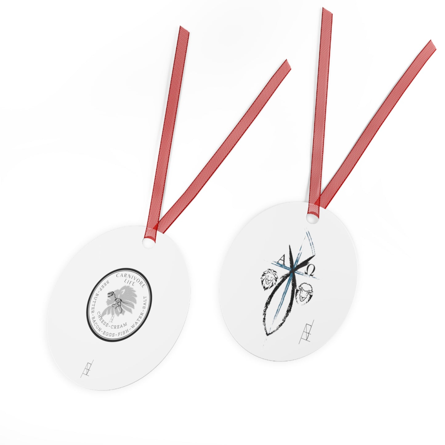 Carnivore Chi Rho Ornament