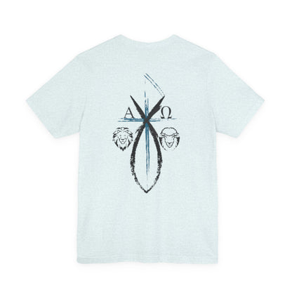 Lion and The lamb, Alpha & Omega, Chi Rho Cross T-Shirt
