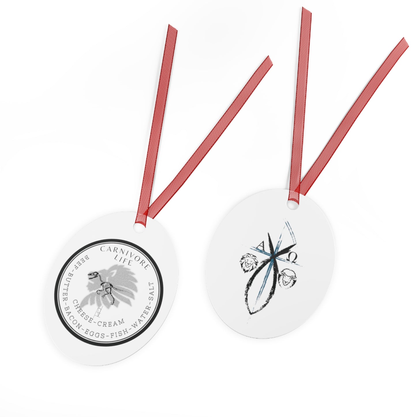 Carnivore Chi Rho Ornament