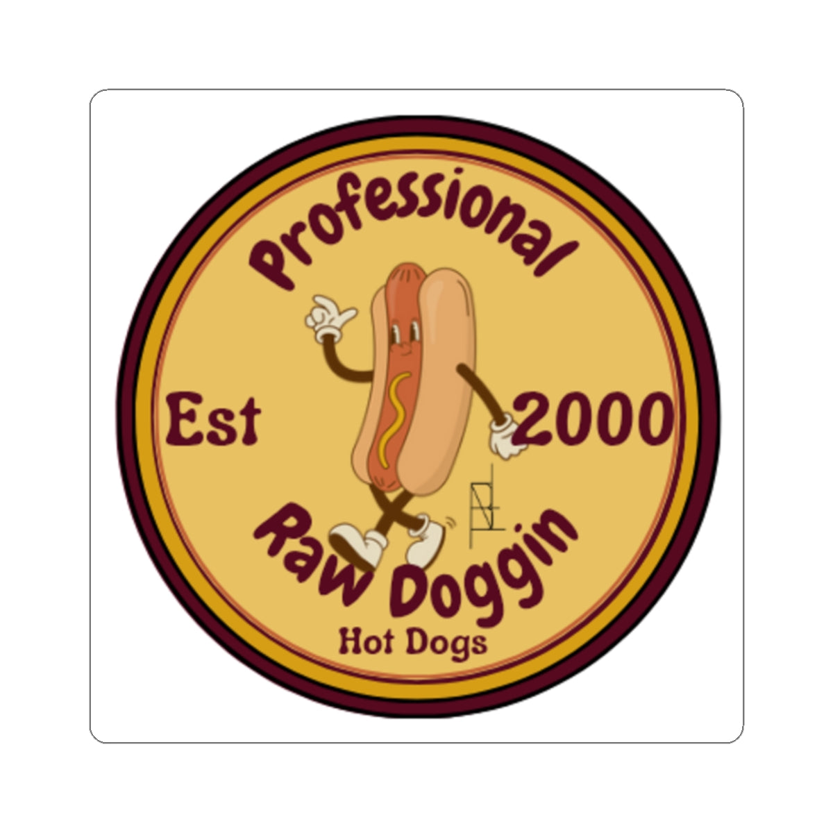 Professional Raw Doggin Sticker