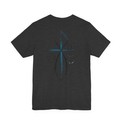 Lion and The lamb, Alpha & Omega, Chi Rho Cross T-Shirt