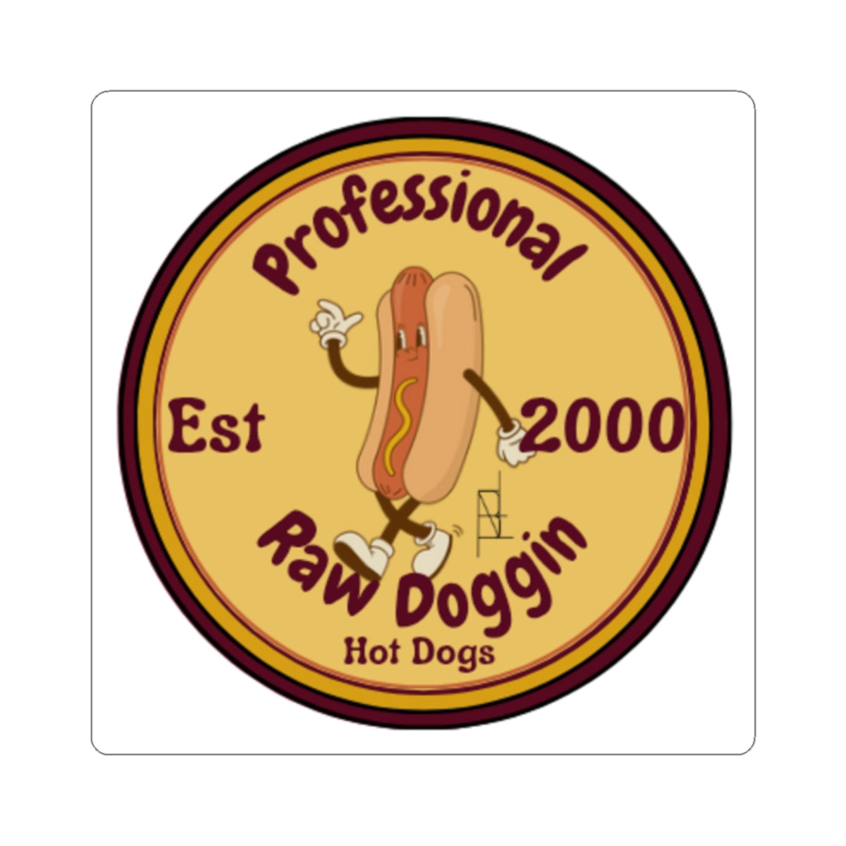 Professional Raw Doggin Sticker