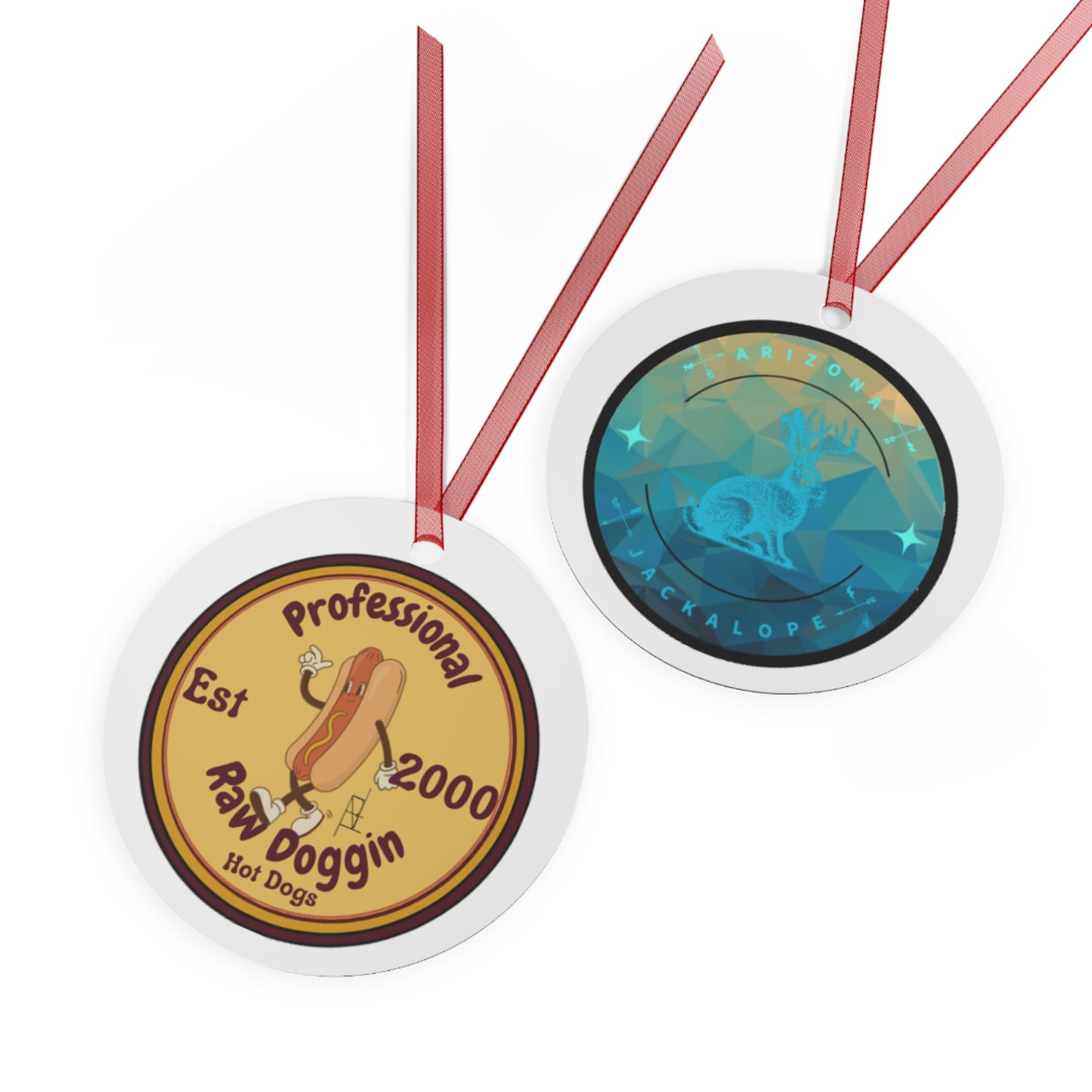 Raw Doggin Jackalope Ornament